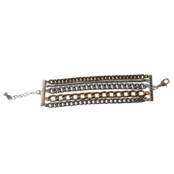 Multi-Chain Bracelet silver tone gold tone jenny bird womens jewelry office - Picture 1 of 4